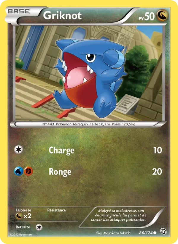 Carte Pokémon Griknot 86/124 de l'extension Dragons Éxaltés