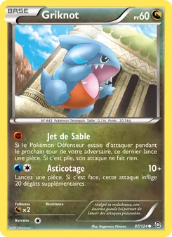 Carte Pokémon Griknot 87