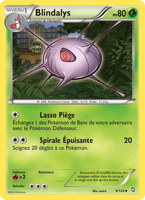 Carte Pokémon Blindalys 9/124 de l'extension Dragons Éxaltés