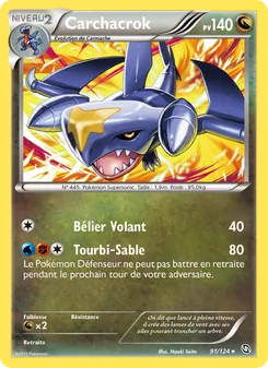 Carte Pokémon Carchacrok 91