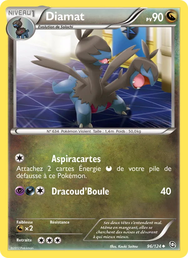 Carte Pokémon Diamat 96/124 de l'extension Dragons Éxaltés