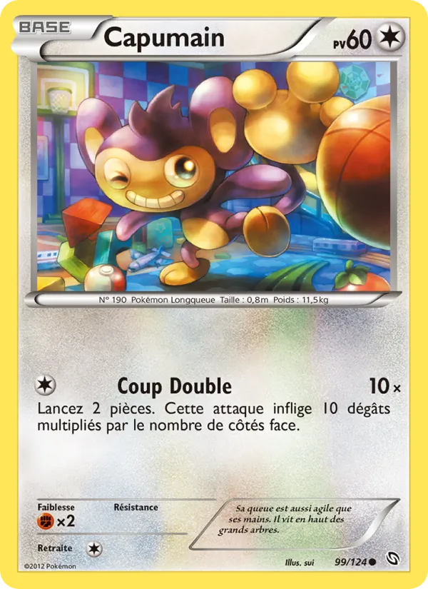 Carte Pokémon Capumain 99/124 de l'extension Dragons Éxaltés