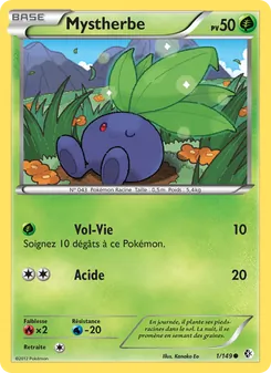 Carte Pokémon Mystherbe 1 — Frontières Franchies