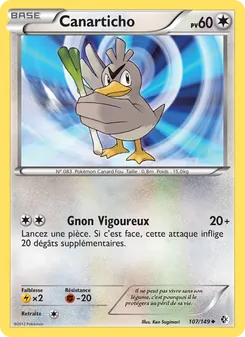 Carte Pokémon Canarticho 107 — Frontières Franchies
