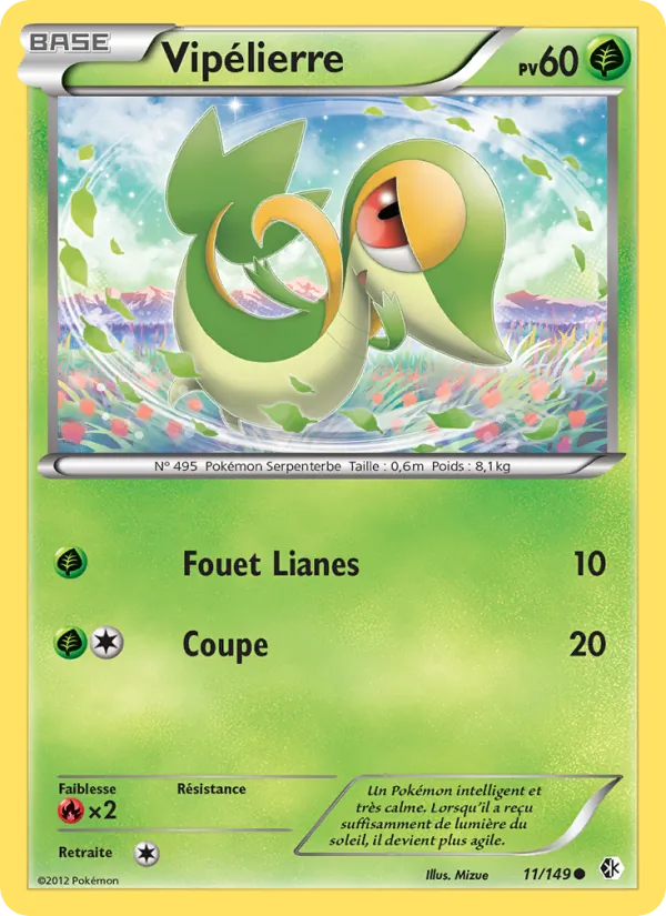 Carte Pokémon Vipélierre 11/149 de l'extension Frontières Franchies