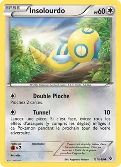 Carte Pokémon Insolourdo 111 — Frontières Franchies