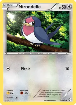 Carte Pokémon Nirondelle 112 — Frontières Franchies