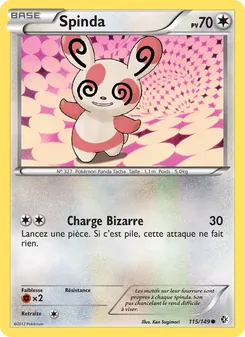 Carte Pokémon Spinda 115 — Frontières Franchies