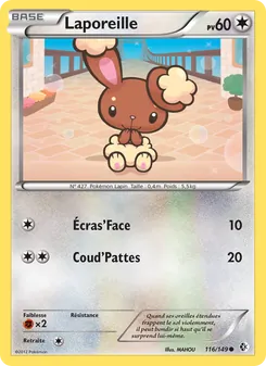 Carte Pokémon Laporeille 116 — Frontières Franchies