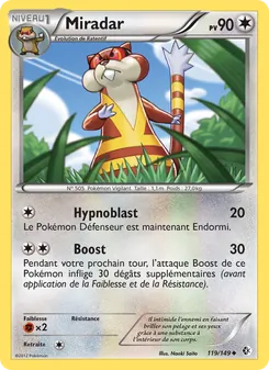 Carte Pokémon Miradar 119 — Frontières Franchies