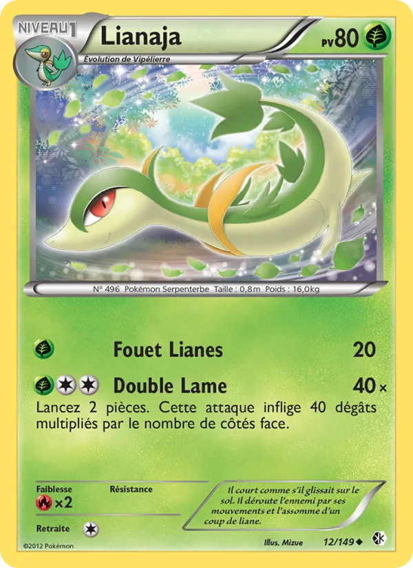 Carte Pokémon Lianaja 12/149 de l'extension Frontières Franchies