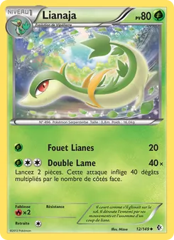 Carte Pokémon Lianaja 12 — Frontières Franchies