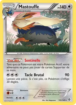 Carte Pokémon Mastouffe 122 — Frontières Franchies