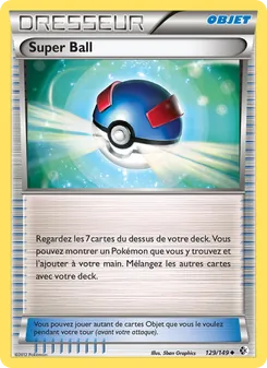 Carte Pokémon Super Ball 129 — Frontières Franchies