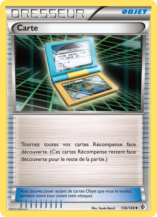 Carte Pokémon Carte 136/149 de l'extension Frontières Franchies