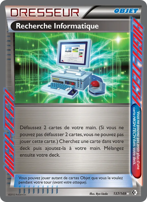 Carte Pokémon Recherche Informatique 137/149 de l'extension Frontières Franchies