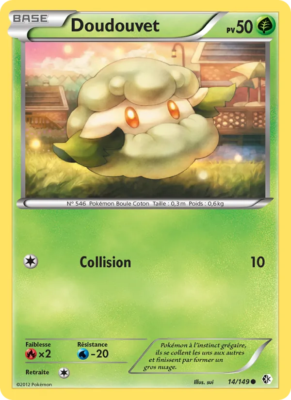 Carte Pokémon Doudouvet 14/149 de l'extension Frontières Franchies
