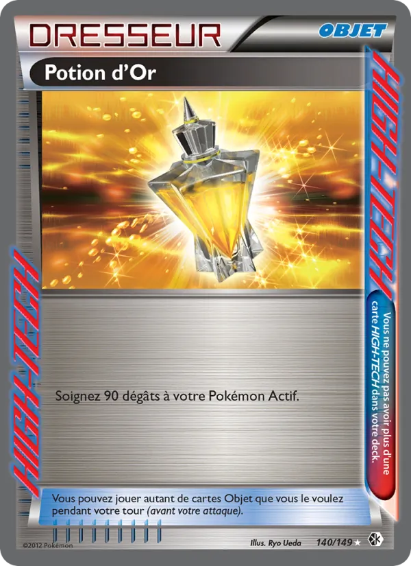 Carte Pokémon Potion d’Or 140/149 de l'extension Frontières Franchies