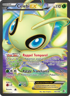 Carte Pokémon Celebi-EX 141 — Frontières Franchies