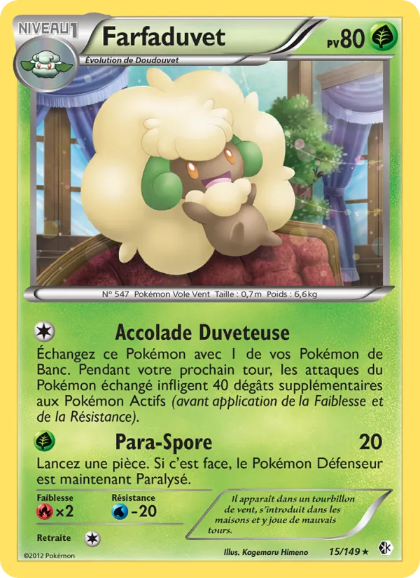 Carte Pokémon Farfaduvet 15/149 de l'extension Frontières Franchies