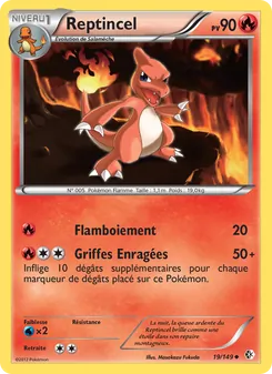 Carte Pokémon Reptincel 19 — Frontières Franchies