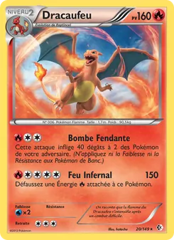 Carte Pokémon Dracaufeu 20 — Frontières Franchies