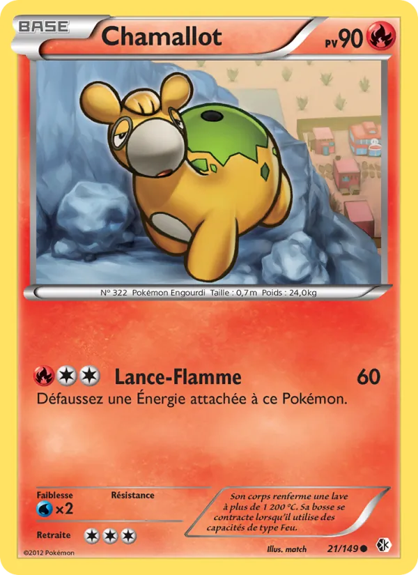Carte Pokémon Chamallot 21/149 de l'extension Frontières Franchies