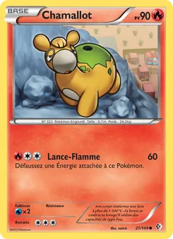 Carte Pokémon Chamallot 21 — Frontières Franchies