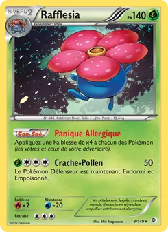 Carte Pokémon Rafflesia 3 — Frontières Franchies