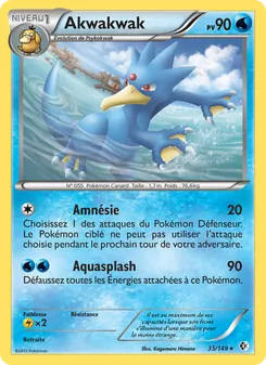 Carte Pokémon Akwakwak 35