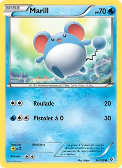 Carte Pokémon Marill 36 — Frontières Franchies