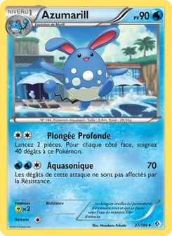Carte Pokémon Azumarill 37 — Frontières Franchies