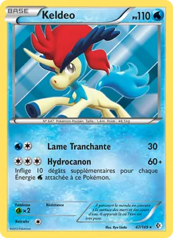 Carte Pokémon Keldeo 47 — Frontières Franchies