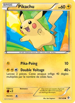 Carte Pokémon Pikachu 50 — Frontières Franchies