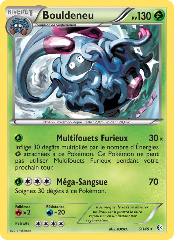 Carte Pokémon Bouldeneu 6/149 de l'extension Frontières Franchies