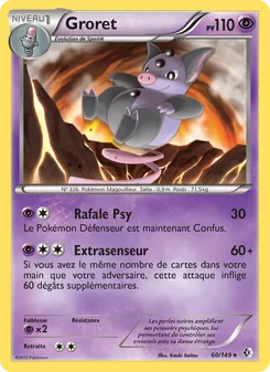Carte Pokémon Groret 60 — Frontières Franchies