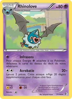 Carte Pokémon Rhinolove 71 — Frontières Franchies