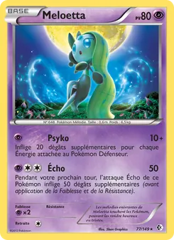 Carte Pokémon Meloetta 77 — Frontières Franchies