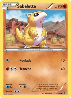 Carte Pokémon Sabelette 78 — Frontières Franchies