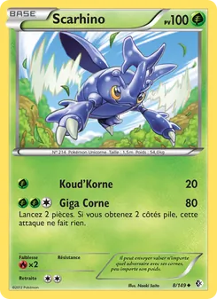 Carte Pokémon Scarhino 8 — Frontières Franchies
