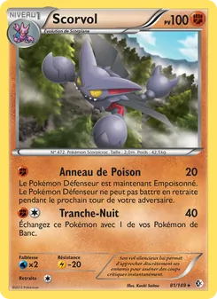 Carte Pokémon Scorvol 81 — Frontières Franchies
