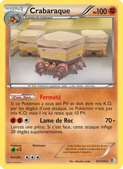 Carte Pokémon Crabaraque 85 — Frontières Franchies