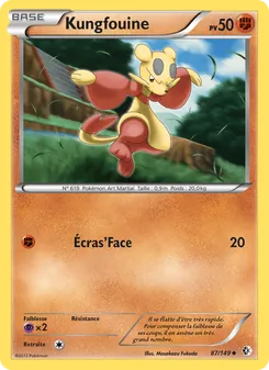 Carte Pokémon Kungfouine 87 — Frontières Franchies