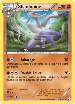 Carte Pokémon Shaofouine 88 — Frontières Franchies