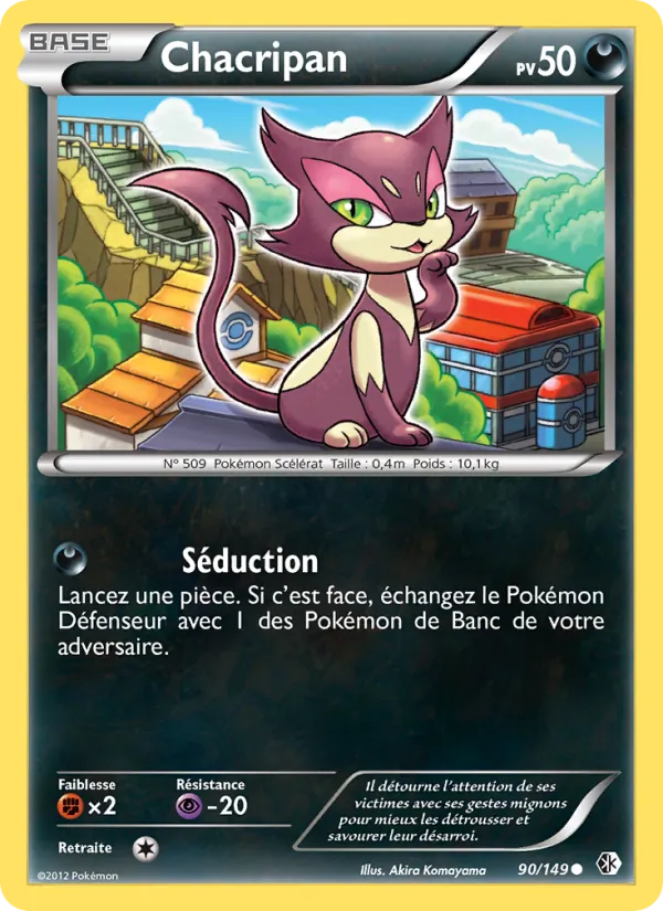 Carte Pokémon Chacripan 90/149 de l'extension Frontières Franchies