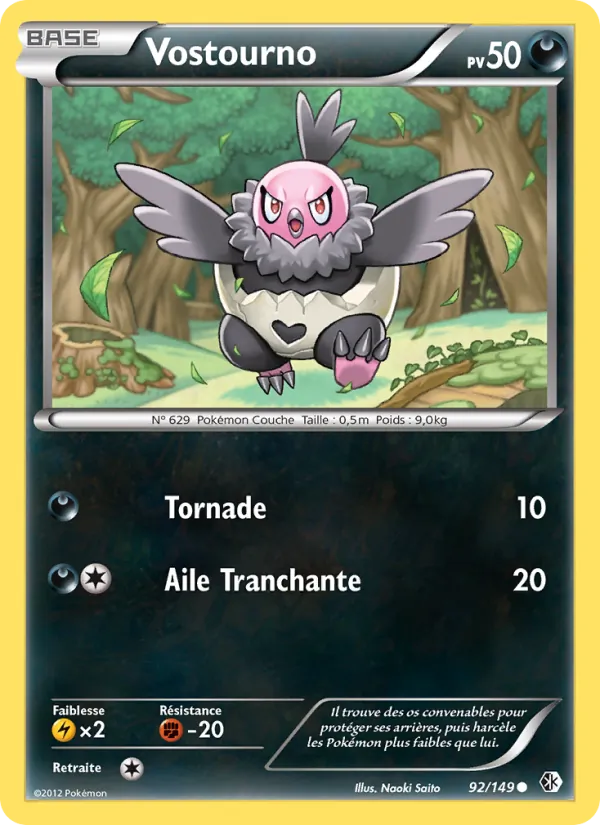 Carte Pokémon Vostourno 92/149 de l'extension Frontières Franchies