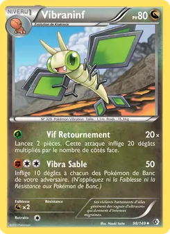Carte Pokémon Vibraninf 98 — Frontières Franchies