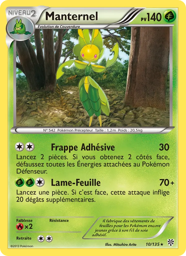 Carte Pokémon Manternel 10/135 de l'extension Tempète Plasma