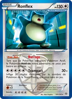 Carte Pokémon Ronflex 101 — Tempète Plasma