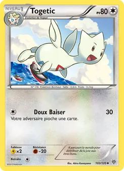Carte Pokémon Togetic 103 — Tempète Plasma